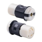 30 Amp Rv Plug Power Cord Connector Lock Plug With Boot Inlet Female End Shore